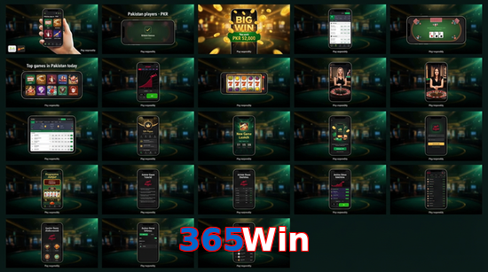 Main screen of 365Win bet page for PK players