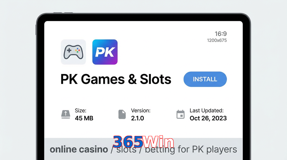 Game list for 365Win gameapk section